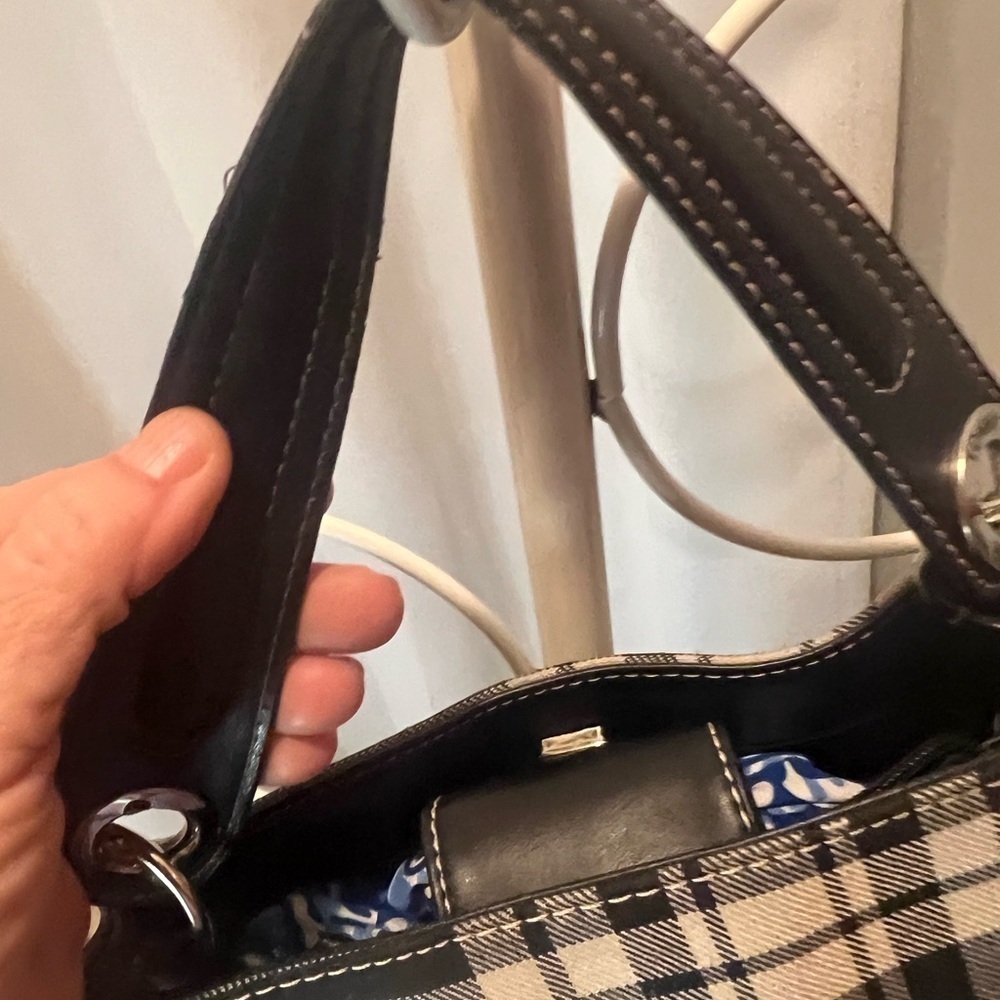 Tommy Hilfiger Vintage Black & White Plaid Shoulder Bag | Classic Y2K - Picture 4 of 12
